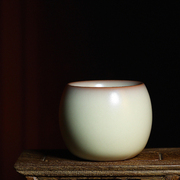 龙泉青瓷茶杯单杯王文御黄猪油冻哥窑，瓷杯品茗杯陶瓷茶盏