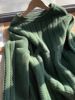 日系绿色麻花粗线毛衣女2024秋冬小众设计感慵懒宽松套头针织外套