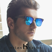 海伦凯勒太阳镜男大框墨镜潮，偏光驾驶开车眼镜，防紫外线h8658