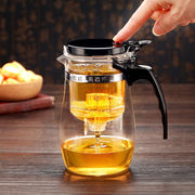飘逸杯泡茶壶耐热茶道杯一键，过滤玻璃泡，茶杯玲珑杯套装水壶水杯功