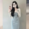春夏季法式气质长裙子高级感御姐风炸街修身吊带连衣裙两件套装女