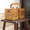加安加丽北欧中古实木收纳盒卧室，桌面简约首饰盒欧式复古饰品盒