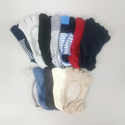 10双纯棉隐形袜五指袜男女硅胶，防滑防掉跟超浅口袜船袜夏季薄款