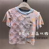 F2CNE2144 mini peace太平鸟童装2024夏装女童短袖T恤 329
