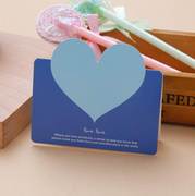 韩国创意贺卡生日祝福卡片情人节留言卡寄语卡教师节心形小卡