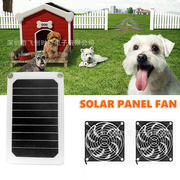 户外太阳能板充电温室宠物，屋树屋和房车的太阳能电池板供电排气扇
