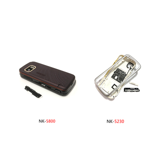 适用于诺基亚52305800手机壳外壳机壳按键盘，5233后盖电池盖