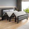 折叠床家用简易1.5米铁艺，双人床出租房用现代简约1.2米单人铁架床