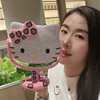 Hello Kitty台式镜子DIY贴钻果冻钻kt猫化妆镜KT猫随身台式镜子