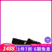 kenzo女鞋个性，女帆布鞋时尚休闲鞋黑色fe52es020