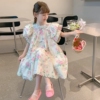 女童夏装连衣裙2024韩版洋气，儿童裙子夏季童装小女孩公主裙潮