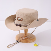 儿童渔夫帽夏季大帽檐防晒遮阳太阳帽中大童帽子户外旅游帽