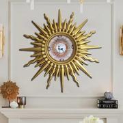 欧式客厅太阳神装饰镜美式玄关镜子，壁挂沙发墙面镜法式壁炉挂镜画
