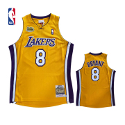 nba复古球衣au湖人队2000-01赛季总决赛，主场nba-mitchellness