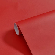 大红色墙纸自粘pvc防水壁纸，桌面家具贴纸复古中国风，背景即时墙贴