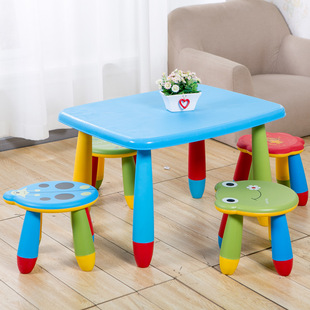 儿童桌椅幼儿园桌椅宝宝桌，学习桌书桌塑料，桌子卡通加厚长方桌