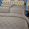 酒店全棉床单三四件套宾馆床上用品60支贡缎提花被套被罩纯棉
