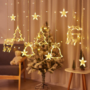 圣诞节装饰品星星灯圣诞树，灯led彩灯闪灯串灯满天星，房间场景布置