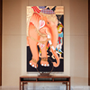 东南亚风格装饰画泰式风情会所，餐厅客厅玄关走廊过道大象挂画壁画