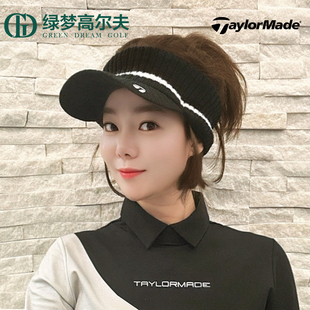 TaylorMade泰勒梅高尔夫球帽女士男士秋冬golf运动针织空顶遮阳帽