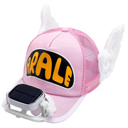 六一儿童节礼物带风扇的帽v子儿童太阳能风扇帽充电遮阳防晒男女