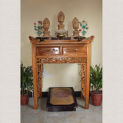 香樟木明式翘头佛桌佛台，供台供桌神台神龛，观音财神佛龛立柜