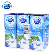 子母奶dutchlady天然纯牧牛奶200ml*6瓶(一组)10瓶(礼盒)