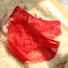 4条装本命年大红色蕾丝内裤女士低腰纯棉抗菌裆结婚性感网纱短裤