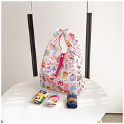 卡通可爱折叠环保购物袋饭盒包便当(包便当，)手拎袋小号迷你易携带(易携带)学生