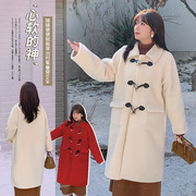 2023年韩系欧尼羊羔毛外套(毛外套，)冬季大码女装加厚保暖皮毛一体大衣