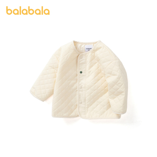 巴拉巴拉男婴童外套，秋季时尚洋气柔软保暖简约可爱夹棉便服