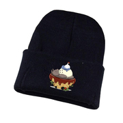 动漫龙猫线帽针织毛线帽子学生保暖帽冬天套头帽子男女保暖帽