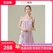 美标真丝吊带睡裙女春夏，19姆米重磅，丝绸睡衣100%桑蚕丝家居服