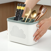 筷笼家用厨房创意筷子篓置物架勺子餐具分格沥水收纳餐具分格盒子
