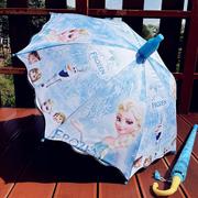 爱莎儿童雨伞自动男女童，大号幼儿园可爱公主小学生，宝宝直柄晴雨伞