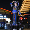 彝族服装女四川凉山少数民族服饰布依族，侗族火把节舞蹈演出服