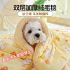 珊瑚绒毛毯宠物加厚秋冬专用狗狗冬天睡觉盖的小被子冬季保暖盖毯