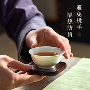 黑檀木杯垫实木茶杯托木质茶，杯垫隔热茶托，家用功夫茶具茶道配件