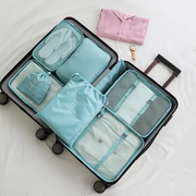 旅行收纳袋套装内衣鞋子，打包袋行李箱分装袋衣物，整理袋便携收纳包