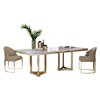 意式大理石餐桌椅组合长方形，简约后d现代港式轻奢客厅北欧桌子家