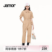 jamor时尚休闲连体，衣裤女装夏季日系显瘦气质，工装裤子