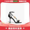 香港直邮潮奢 Jimmy Choo 女士Zea 95 花卉装饰缎布高跟凉鞋