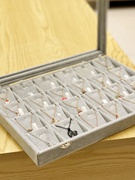 项链收纳盒大容量透明玻璃，蛇骨链首饰盒，水晶脚链吊坠锁骨链收藏盒