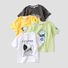 男童宇航员印花短袖T恤儿童夏季2023年韩版宝宝纯棉圆领上衣