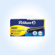 Pelikan百利金墨水芯钢笔通用德国进口非碳素一次性GTP5墨胆钢笔可替换芯墨囊5支装儿童学生3盒
