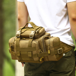 守护者大容量腰包战术单肩斜挎摄影包户外旅行路亚包单反相机包