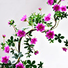仿真玫瑰花藤假花藤条空调管道，装饰塑料藤蔓植物绿植挂花墙壁遮挡