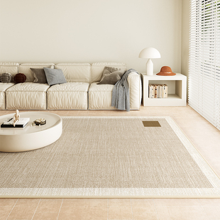 客厅地毯茶几毯卧室2024免打理地垫家用免洗可擦沙发高级轻奢