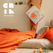 cria可瑞乐60支巴基斯坦长绒棉，贡缎四件套双面，拼色四季可用