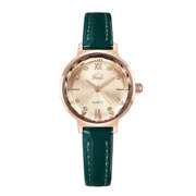 歌迪皮带士小众镶钻轻奢石英手表，气质女时尚，圆形0atm普通国产腕表
